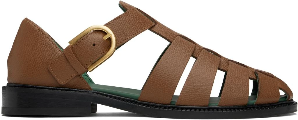 VINNY’s Brown Fisherman Sandals 1