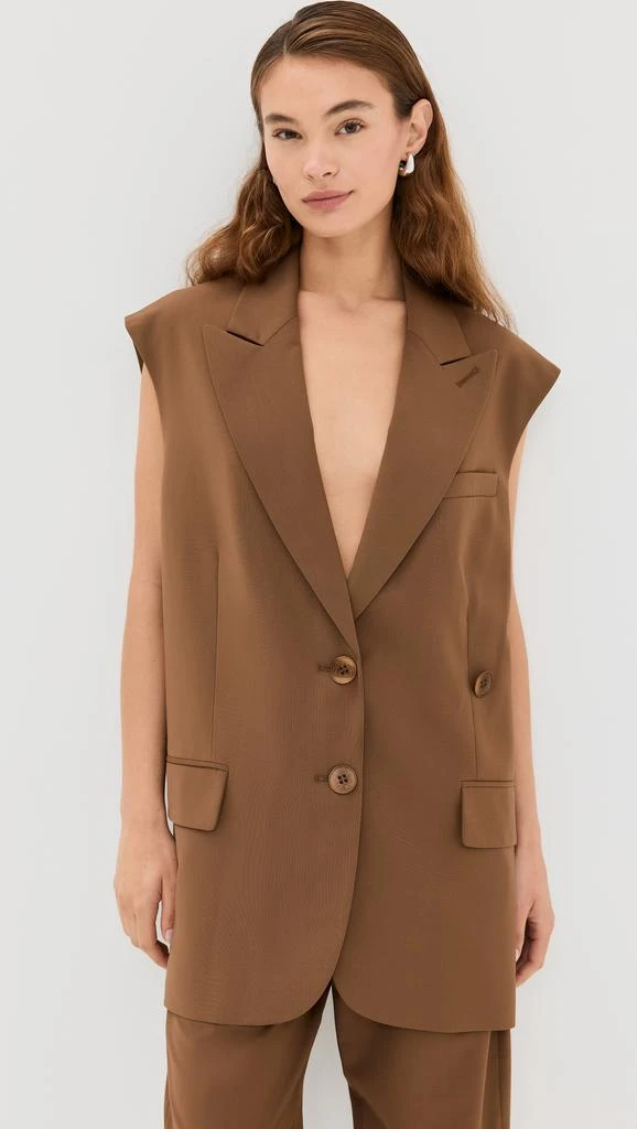 Tibi Tropical Wool Liam Vest 6