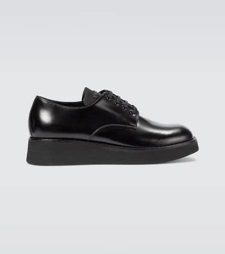 Prada Leather platform Derby shoes 1