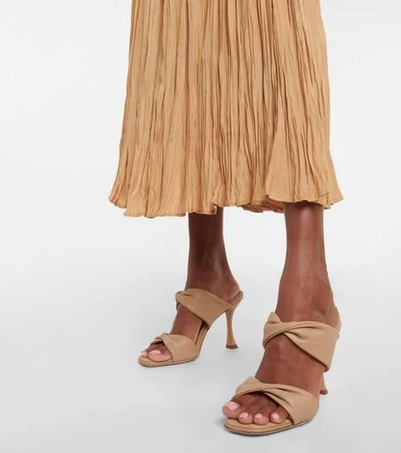 Aquazzura Twist 95 leather sandals 4