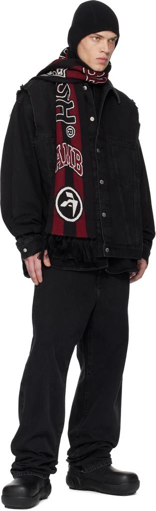 Ambush Black Layered Denim Jacket 4
