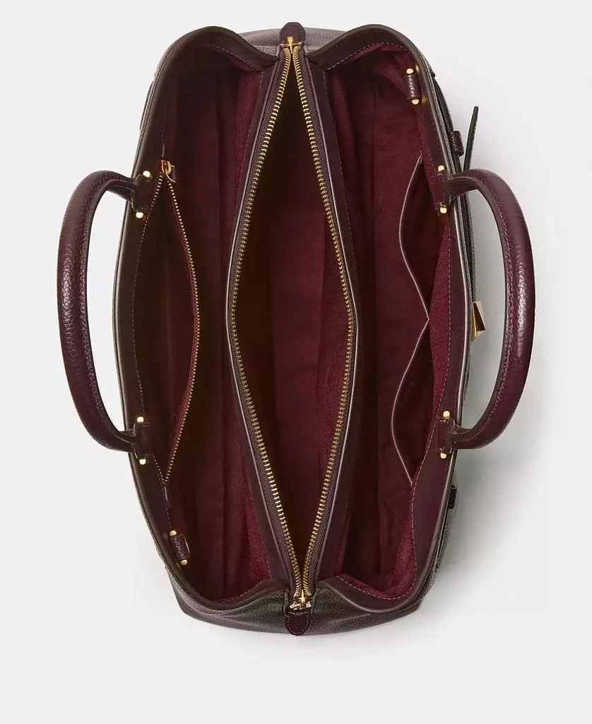 Kate Spade Deco Large Pebbled Leather Satchel Bag 5