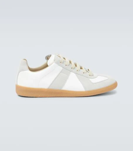 Maison Margiela Replica leather and suede sneakers 1