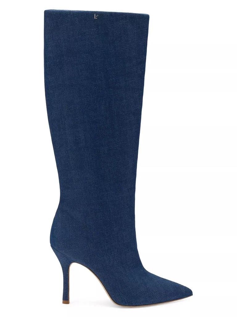 Larroudé Kate Denim High-Heel Boot 1