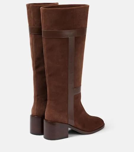 Clergerie Lyube 65 shearling-lined suede knee-high boots 2