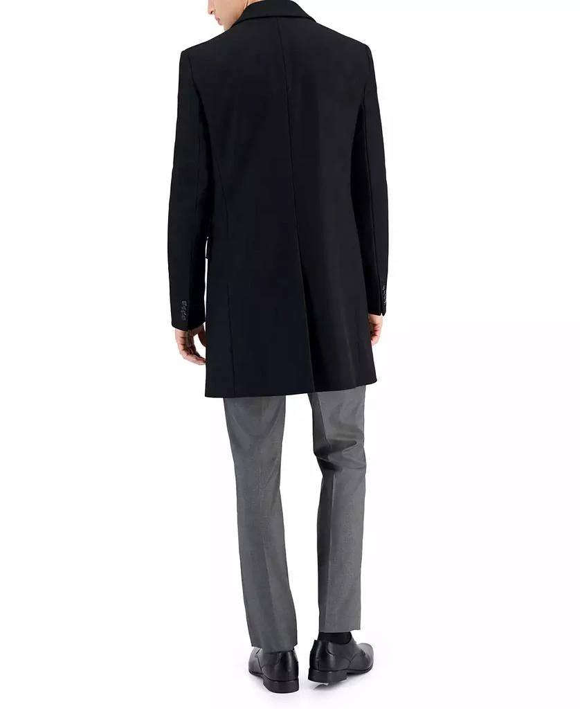 Hugo Boss Men
s Slim-Fit Wool Classic Black Overcoat 2