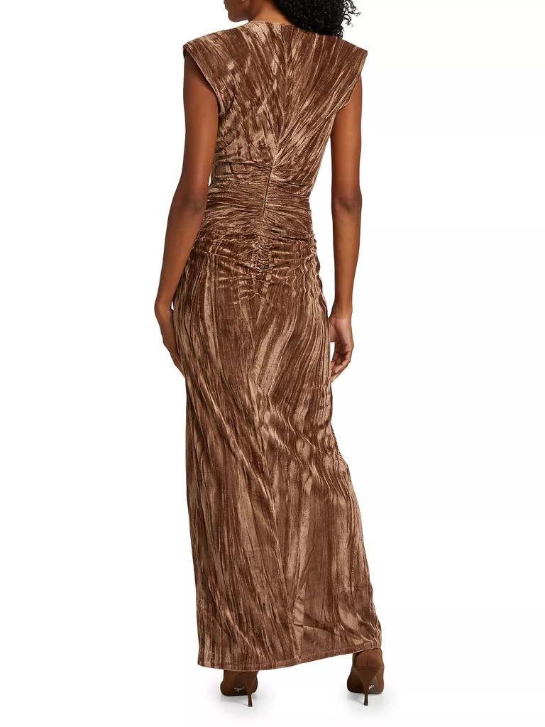 Ronny Kobo Hayley Ruched Velvet Dress 5