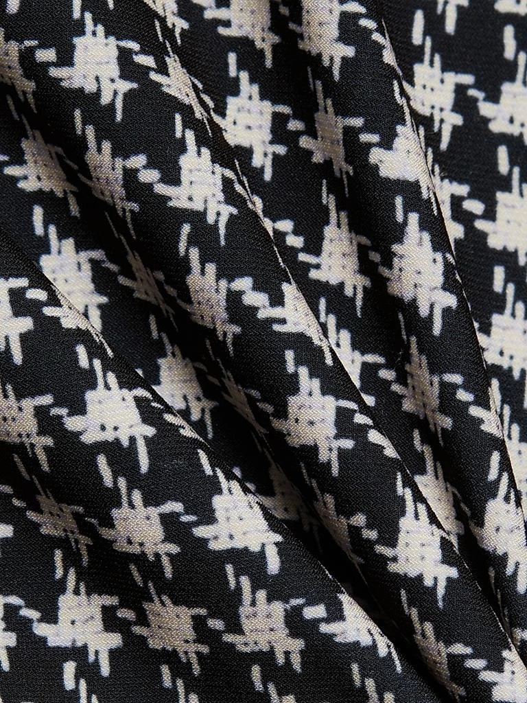Norma Kamali Houndstooth Turtleneck Fishtail Gown 7