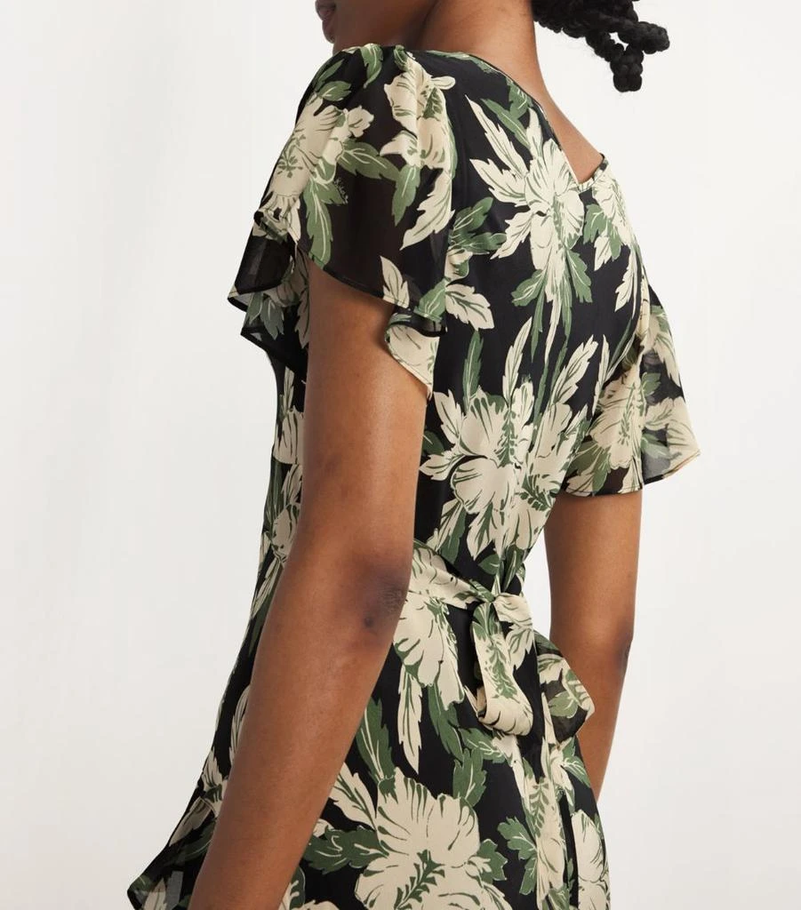 Rixo Hibiscus Print Evie Midi Dress 4