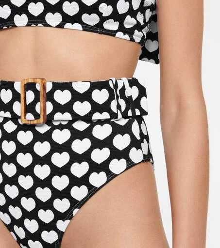 Alexandra Miro Ursula heart-print bikini bottoms 4