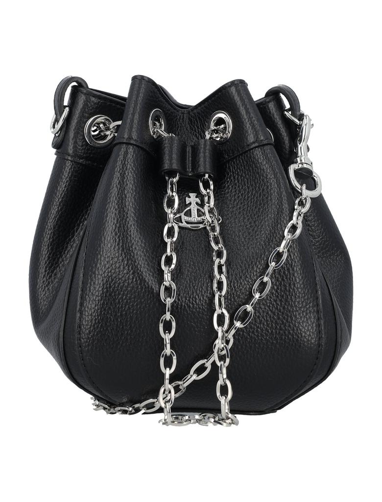 トートバッグ Vivienne Westwood Vivienne Westwood Women's Chrissy Bucket B Vivienne Westwood Chrissy Small Bucket Bag - Tote Bags