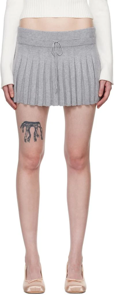 GUIZIO Gray Cielo Miniskirt