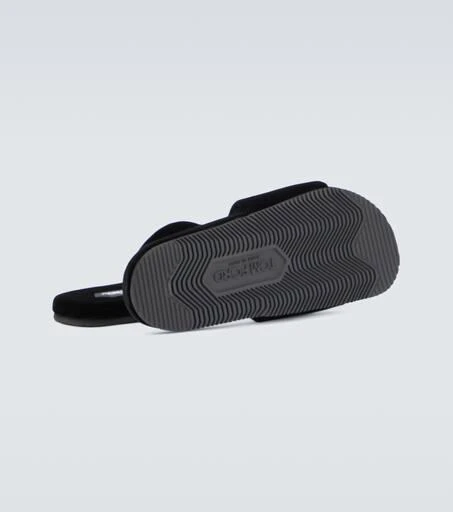Tom Ford Logo velvet slides 7