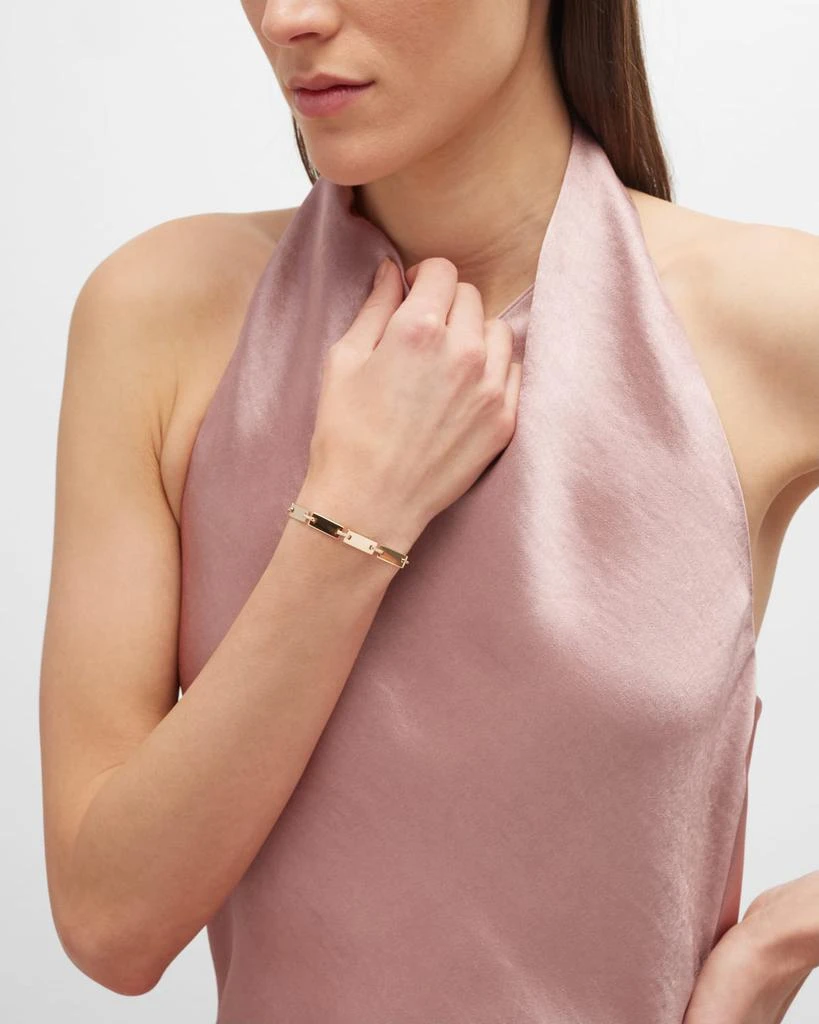 LANA 14K Gold Flawless Tag Link Bracelet 5