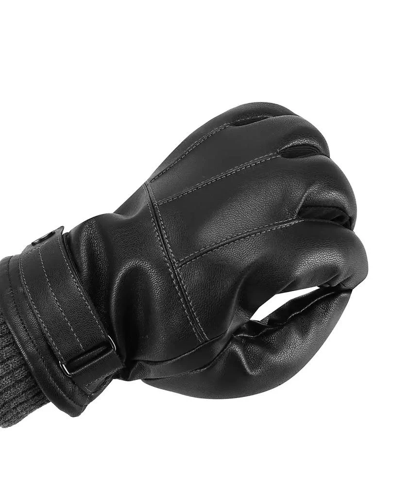 Isotoner Signature Men's SleekHeat Touchscreen Rib Knit Cuff Gloves 5