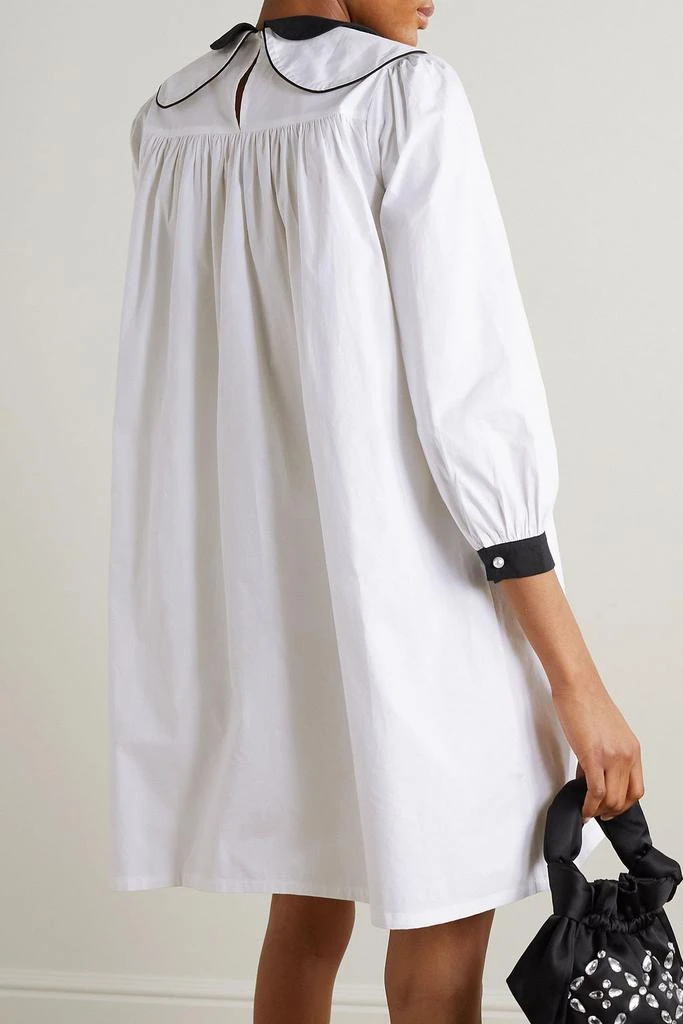 BATSHEVA Penelope embellished cotton-poplin mini dress 3