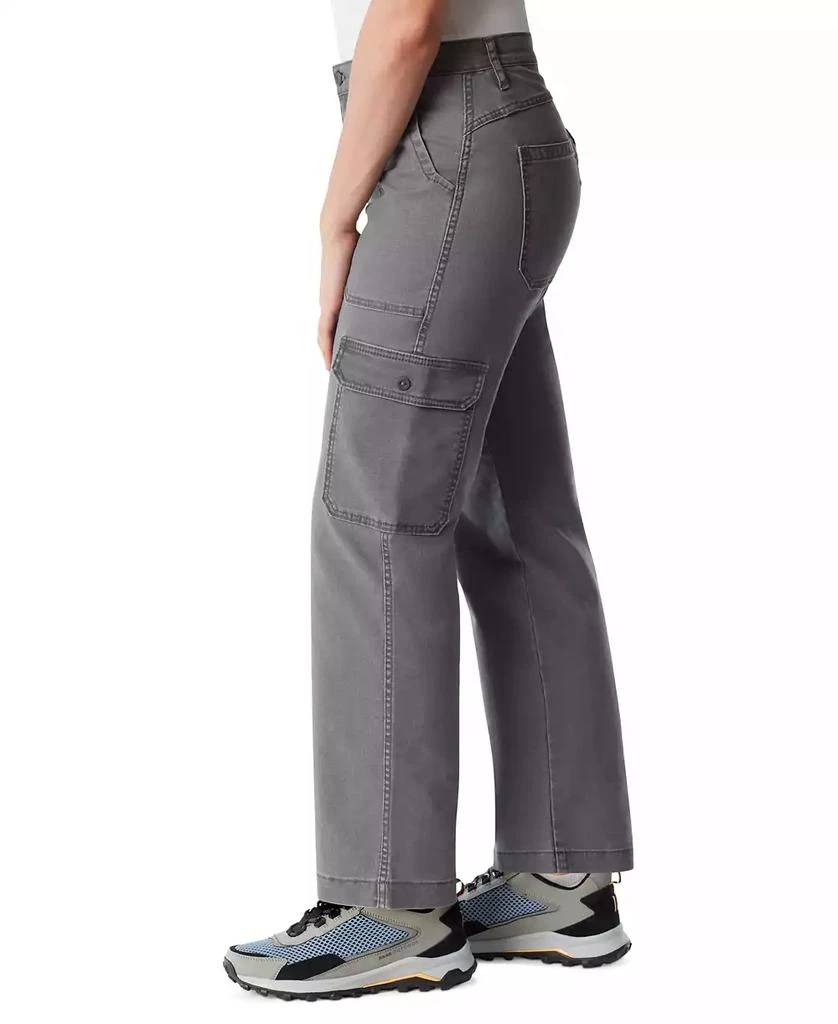 BASS OUTDOOR Women's High-Rise Canvas Cargo Pants 3