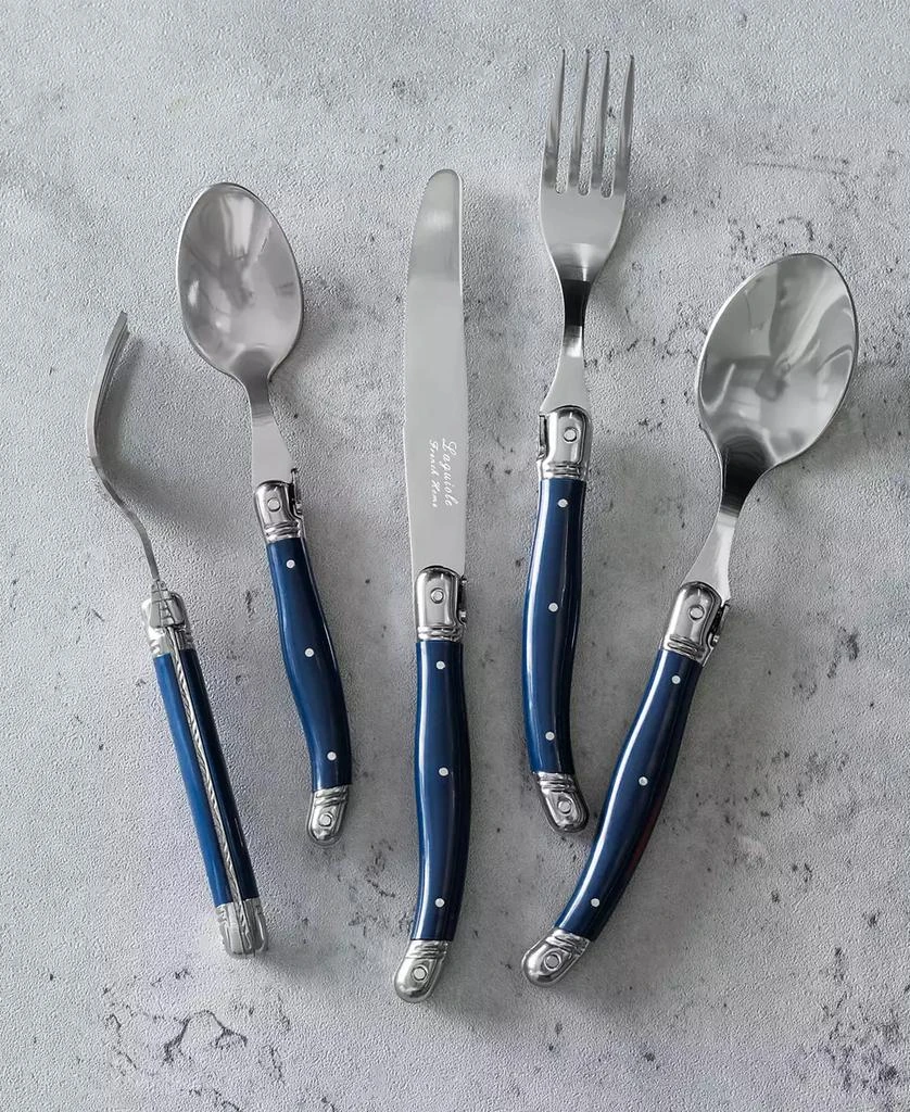 French Home Laguiole Connoisseur 20-Piece 18/10 Stainless-Steel Flatware Set with Handles 3