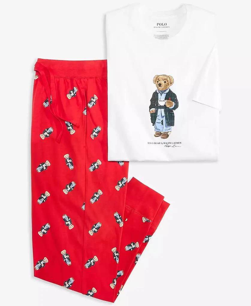 Ralph Lauren Men's Polo Bear Jogger Pajama Set, Exclusively at Macy's 4