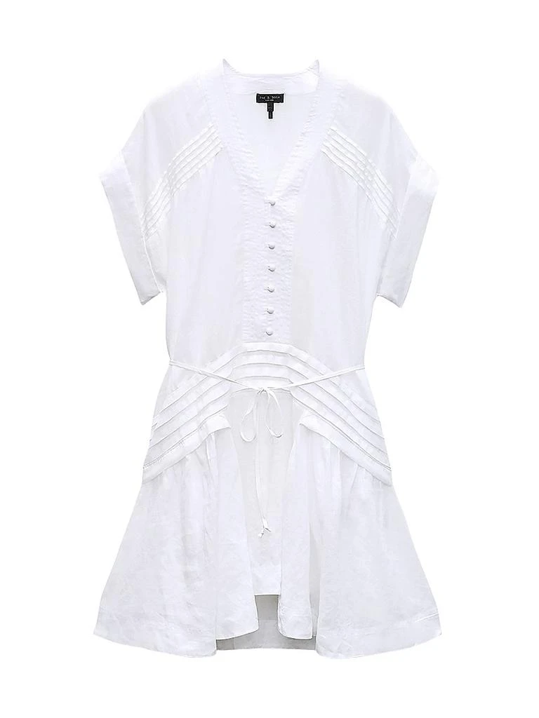 Rosalind Sleeveless Cotton & Linen Trapeze Dress  On Sale Now with Up to  77% Off | Discover Exclusive Deals & Savings at BeyondStyle  Authentic Rag  & Bone female|women|dress|dresses|clothing with Limited-Time