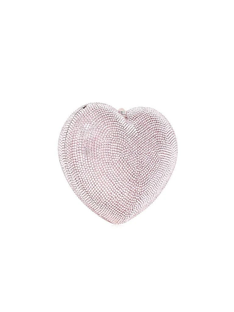 Judith Leiber Petite Heart Crystal-Embellished Clutch 4
