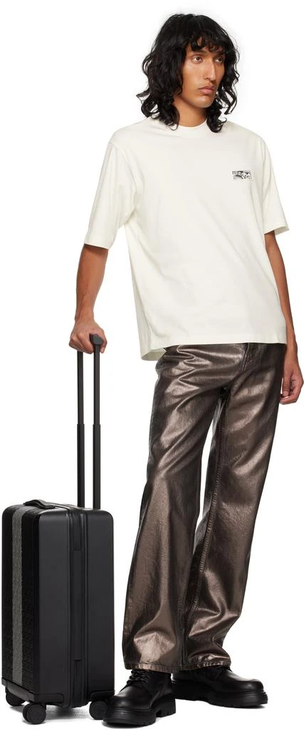 Salvatore Ferragamo Black Embossed Gancini Trolley Suitcase 5