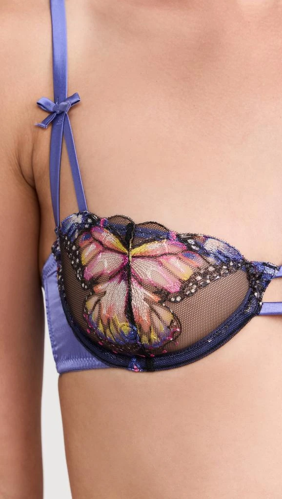 Fleur du Mal Butterfly Embroidery Balconette Bra 5