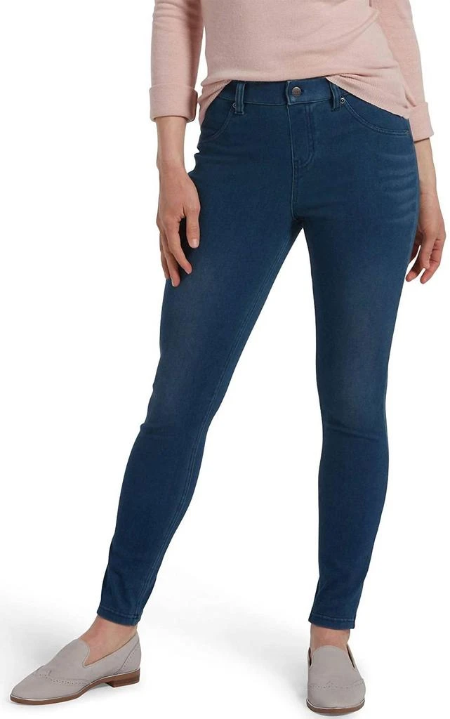 Hue Women's Ultra Soft High Waist Denim Leggings In Windsor Blue Wash 1