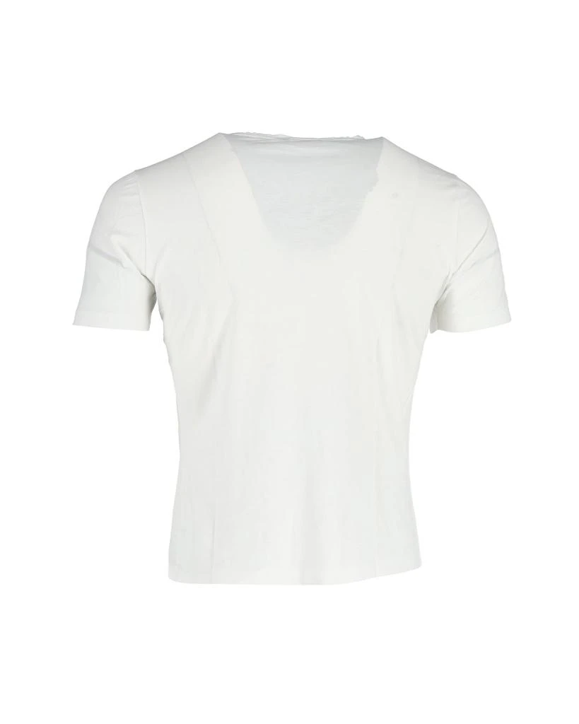 Versace Versace Plain Crewneck T-Shirt in White Cotton 3