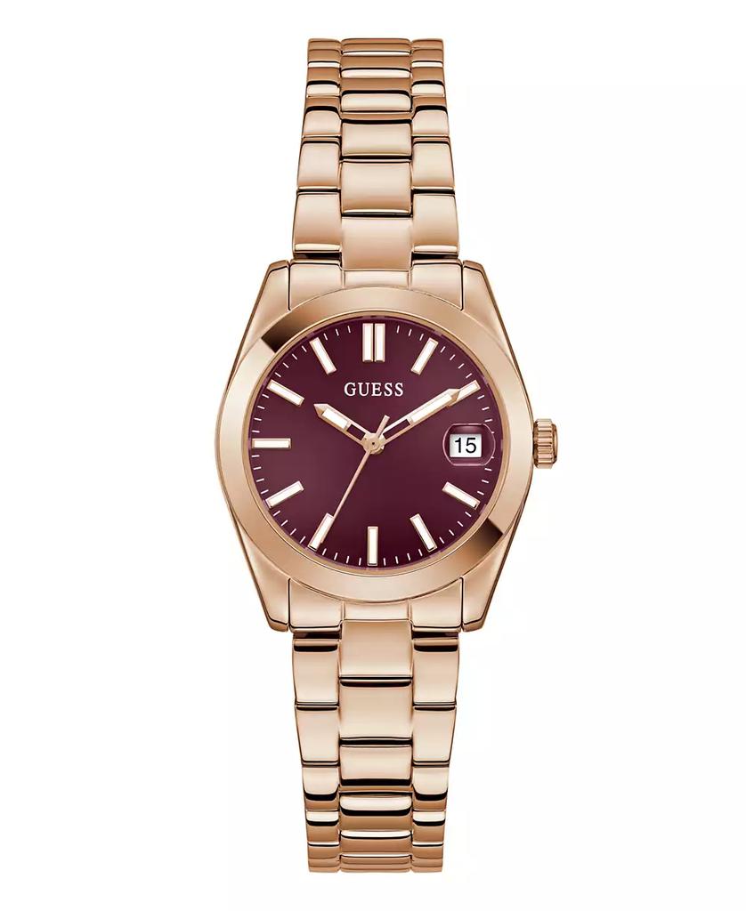 GUESS Women's Rose-Gold Tone Analog Watch, 32mm
