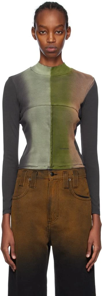 Eckhaus Latta Multicolor Lapped Baby Turtleneck 1