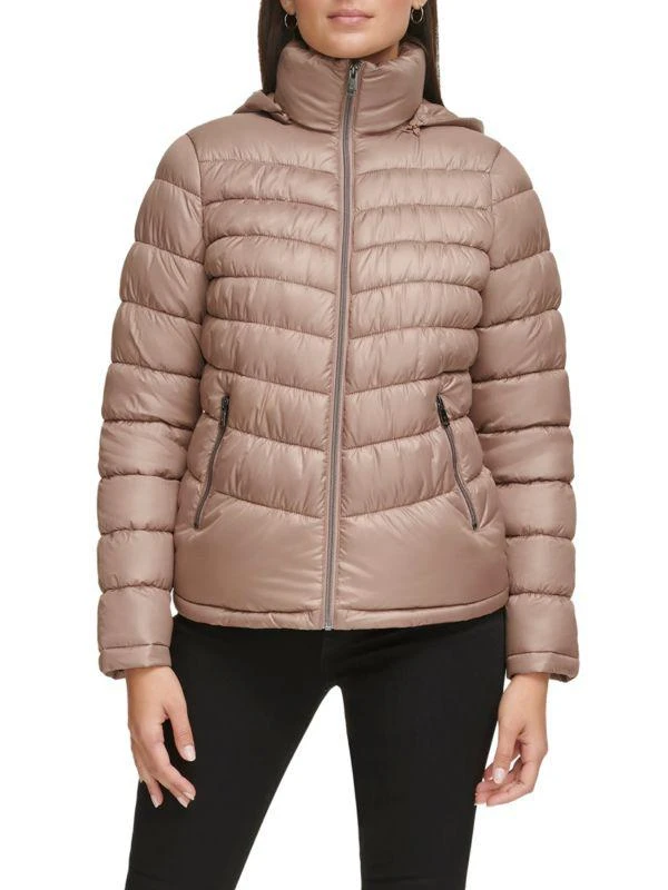 Kenneth Cole Zip Puffer Hooded Jacket 4