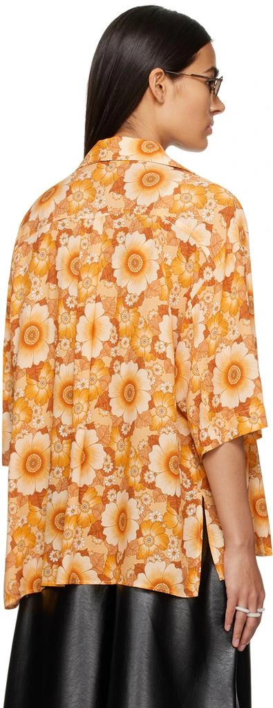 LU'U DAN Orange Floral Shirt 3