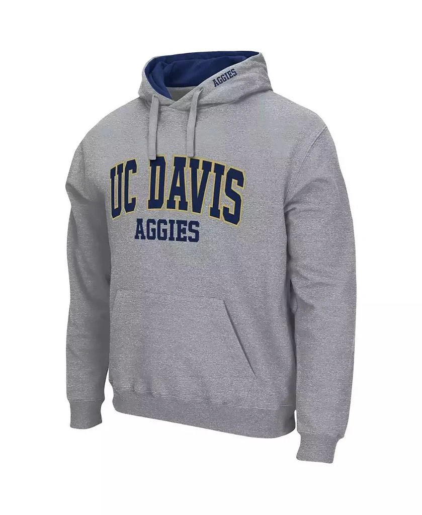 Colosseum Men's UC Davis Aggies Arch and Logo Pullover Hoodie 3