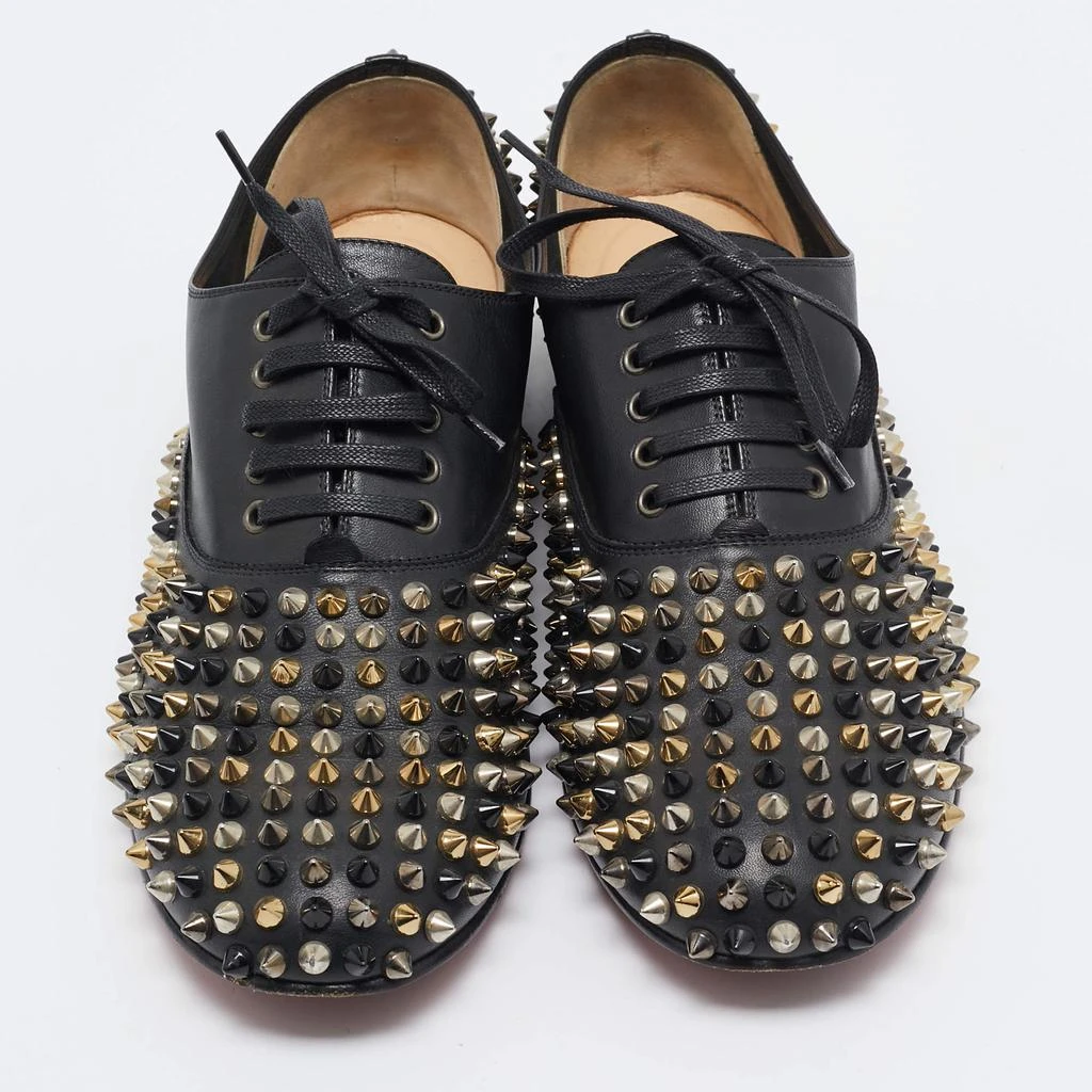 Christian Louboutin Christian Louboutin Black Leather Freddy Spike Oxfords Size 40.5 3
