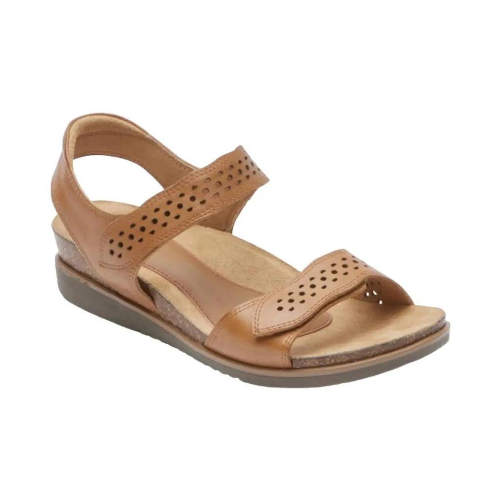 Cobb Hill Women's May Wave Strap Sandal - Extra Wide Width In Tan 1