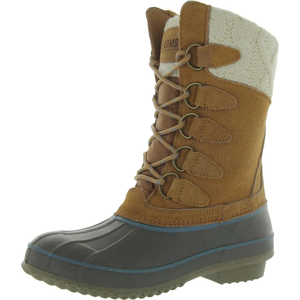 Khombu COZY Womens Leather Lugged Sole Winter & Snow Boots 1