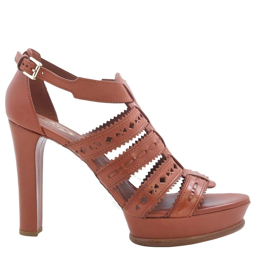 Tod's Platform Gladiator Sandals in Medium Natural 1