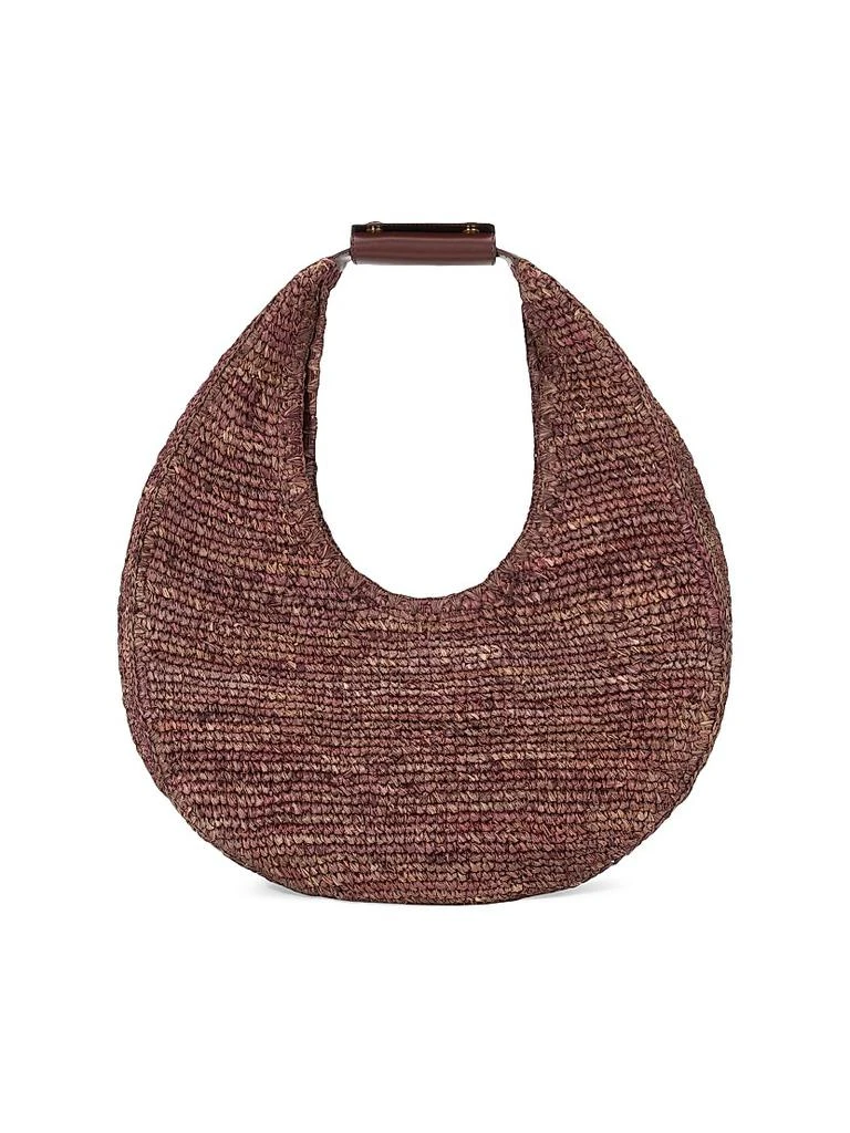 Staud Large Moon Raffia Hobo Bag 1