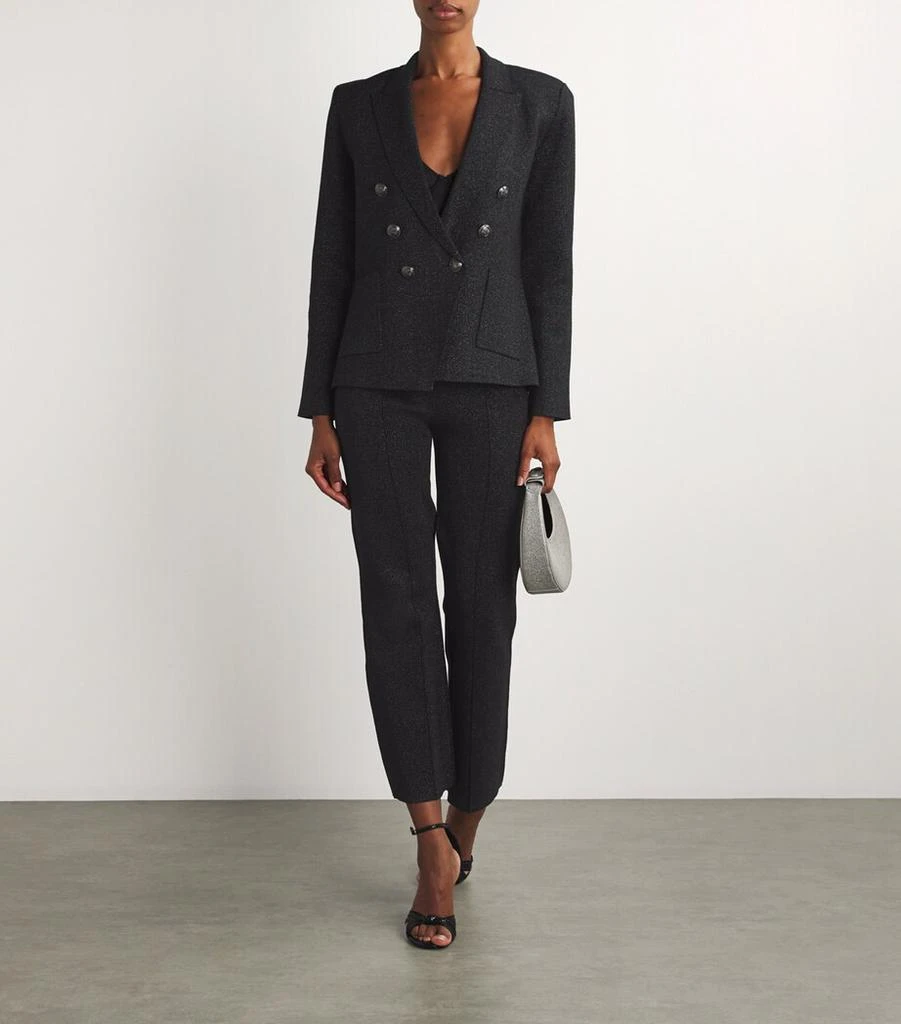 L'Agence Metallic Knit Kenzie Blazer 2