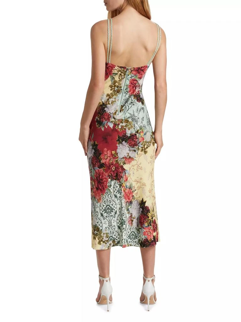 Alice + Olivia Kiro Crepe V-Neck Slipdress 5