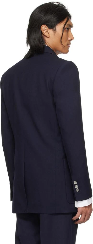 Balmain Navy Double-Breasted Blazer 3