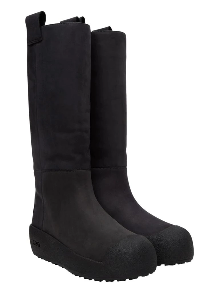 NEW BALLY men\'s gstaad suede leather shirling lined boots in black Bally Gstaad 6302942 Men main image 2