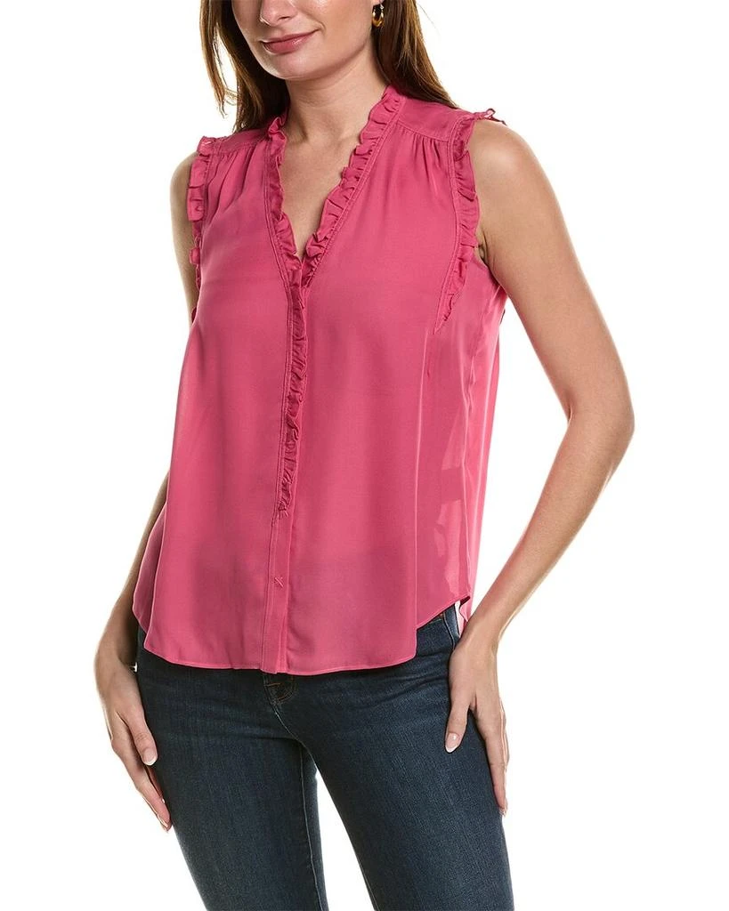 Go by go Silk Go> by GoSilk Ruffle Silk Blouse 1