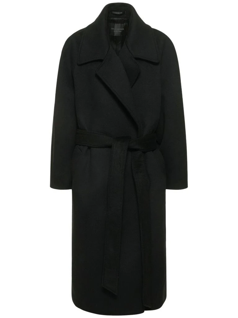 Balenciaga Raglan Cashmere & Wool Coat 1