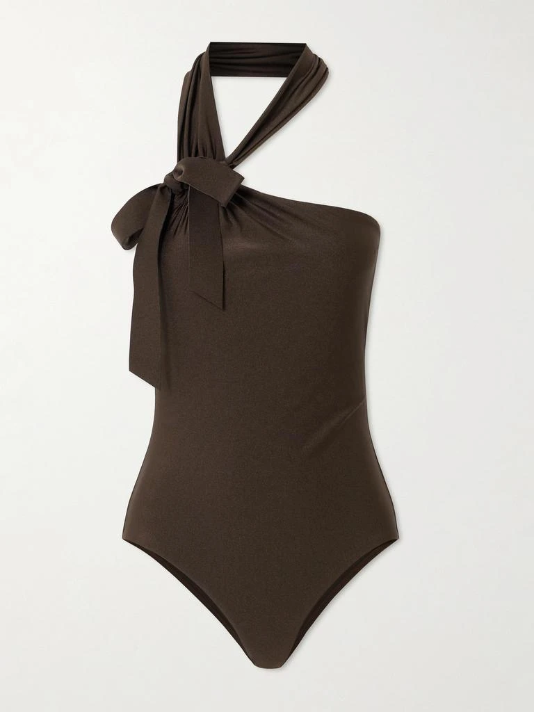Zimmermann Awaken Bow-detailed Halterneck Swimsuit