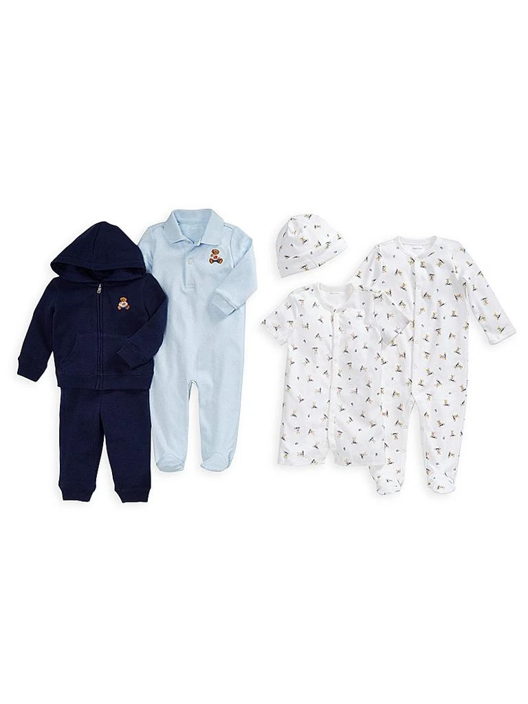 Ralph Lauren Baby Boy's 2-Piece Atlantic Terry Zip-Up Hooded Sweater & Joggers Set 3