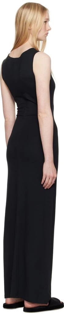 SKIMS Black Smooth Layers Long Boat Neck Maxi Dress 3