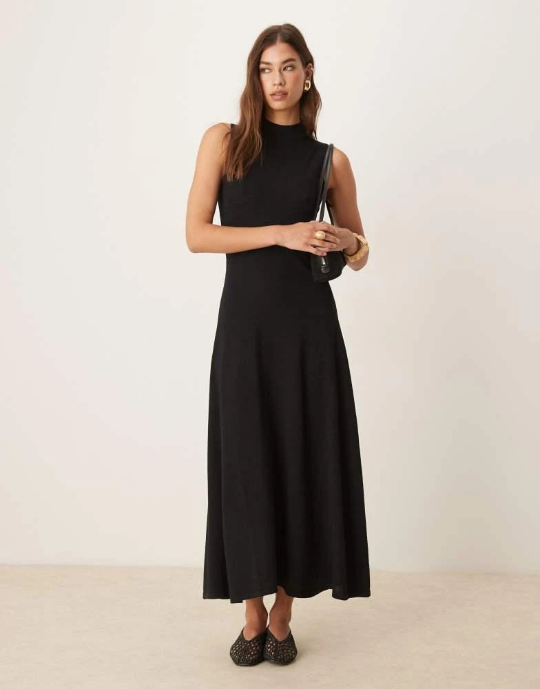 nikola knit dress Nikola One-Shoulder Cut-Out Feature Knee Length Dress Black main image 1
