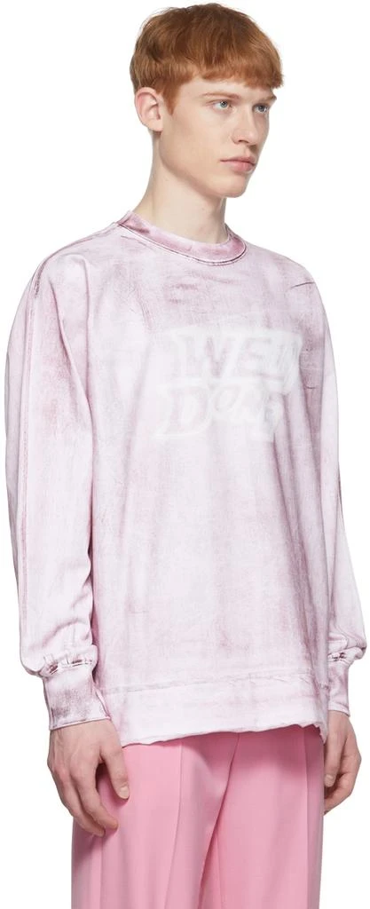 We11done Red Cotton Long Sleeve T-Shirt 2